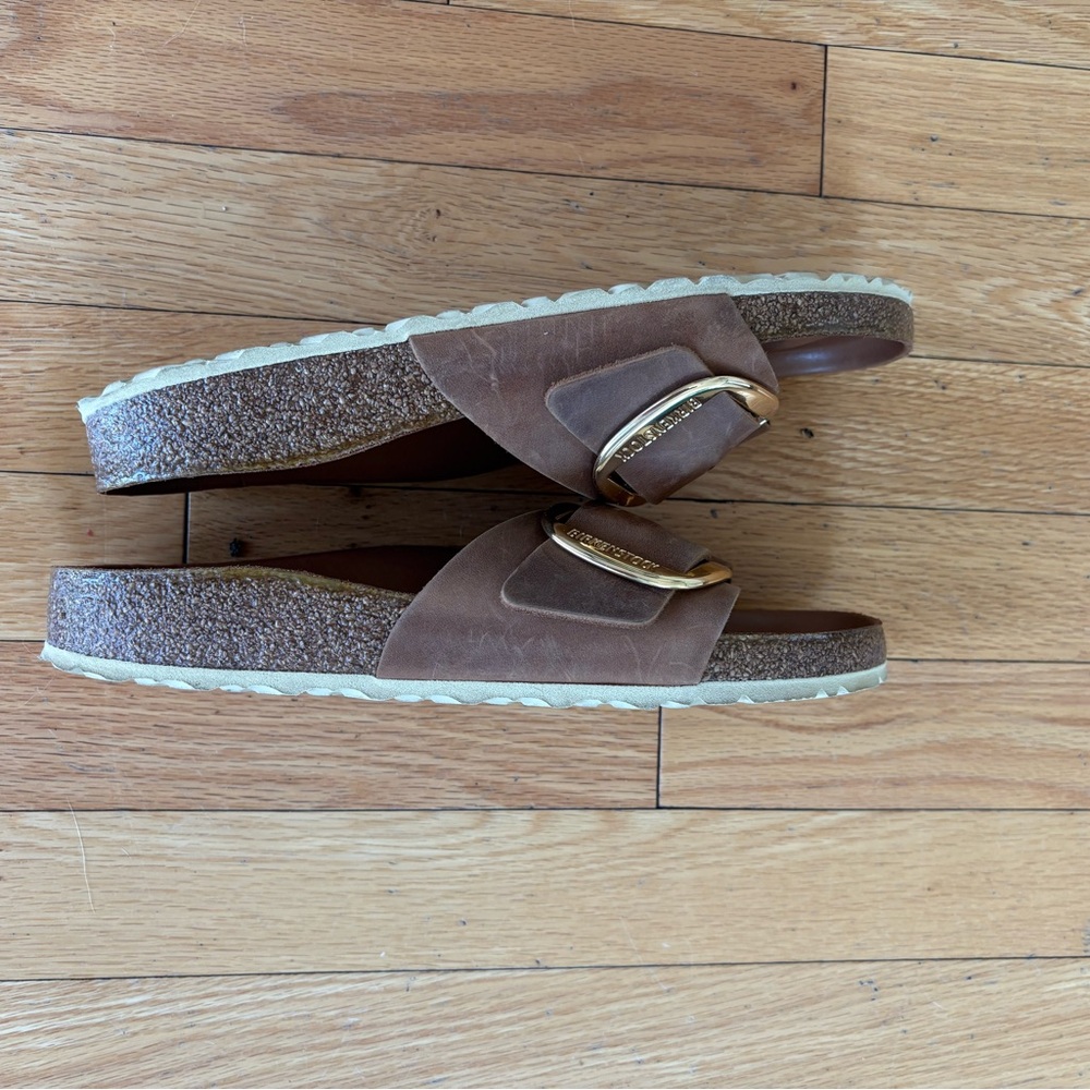Birkenstock Big Buckle Madrid Sandals size 40 narrow Like New - Picture 4 of 5